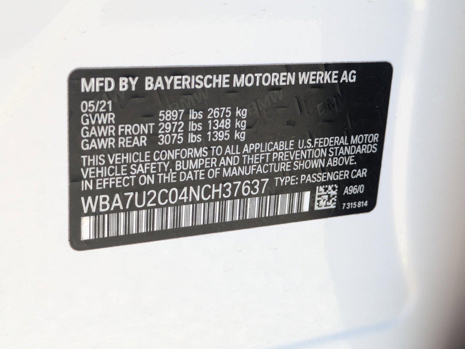 2022 BMW 750i xDrive Vehicle Photo in Sarasota, FL 34231