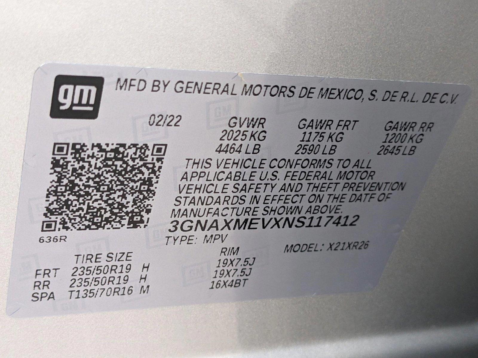 2022 Chevrolet Equinox Vehicle Photo in MIAMI, FL 33172-3015