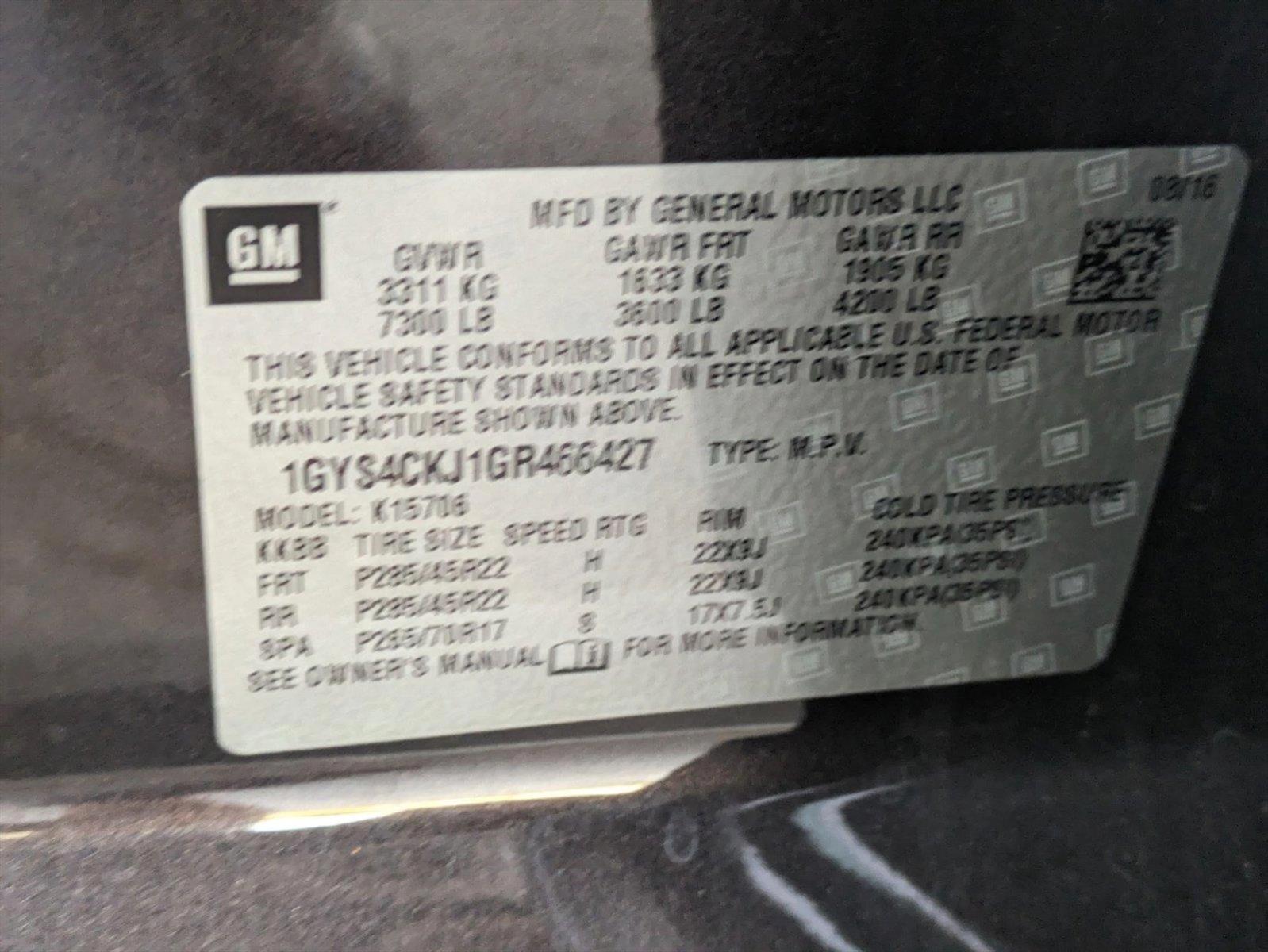 2016 Cadillac Escalade Vehicle Photo in WEST PALM BEACH, FL 33407-3296