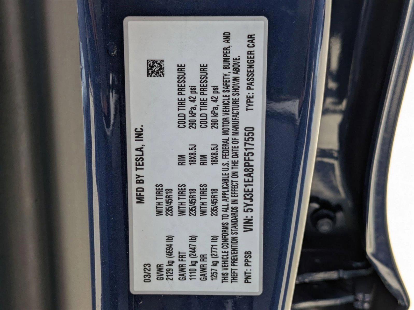 2023 Tesla Model 3 Vehicle Photo in Tustin, CA 92782