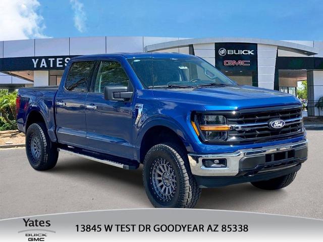 Atlas Blue Metallic 2025 Ford F-150 XLT SuperCrew 4WD Pickup Truck Four-Wheel Drive Automatic