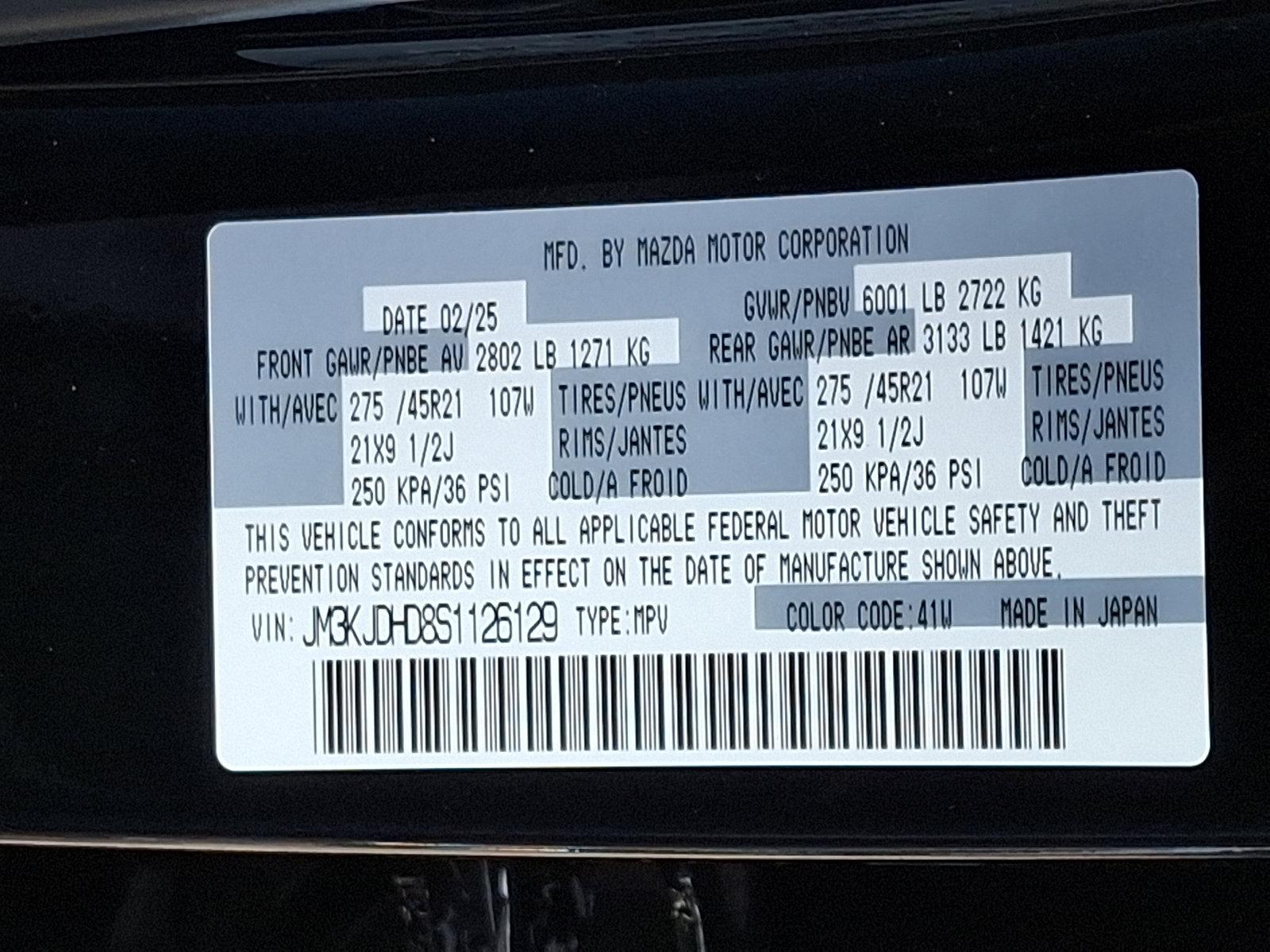 2025 Mazda CX-70 Vehicle Photo in Trevose, PA 19053