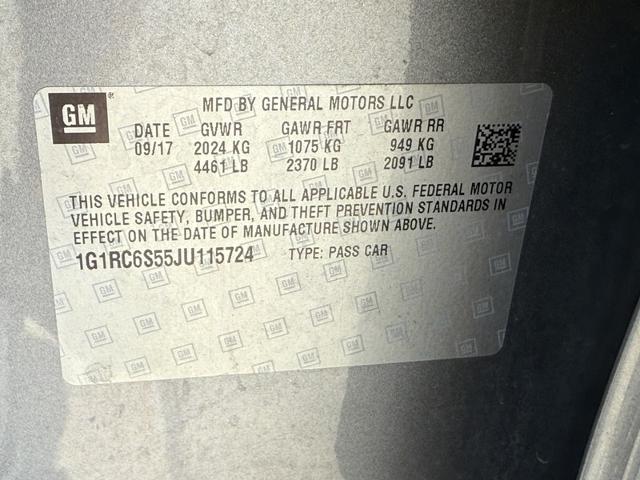 2018 Chevrolet Volt Vehicle Photo in MIDDLETON, WI 53562-1492
