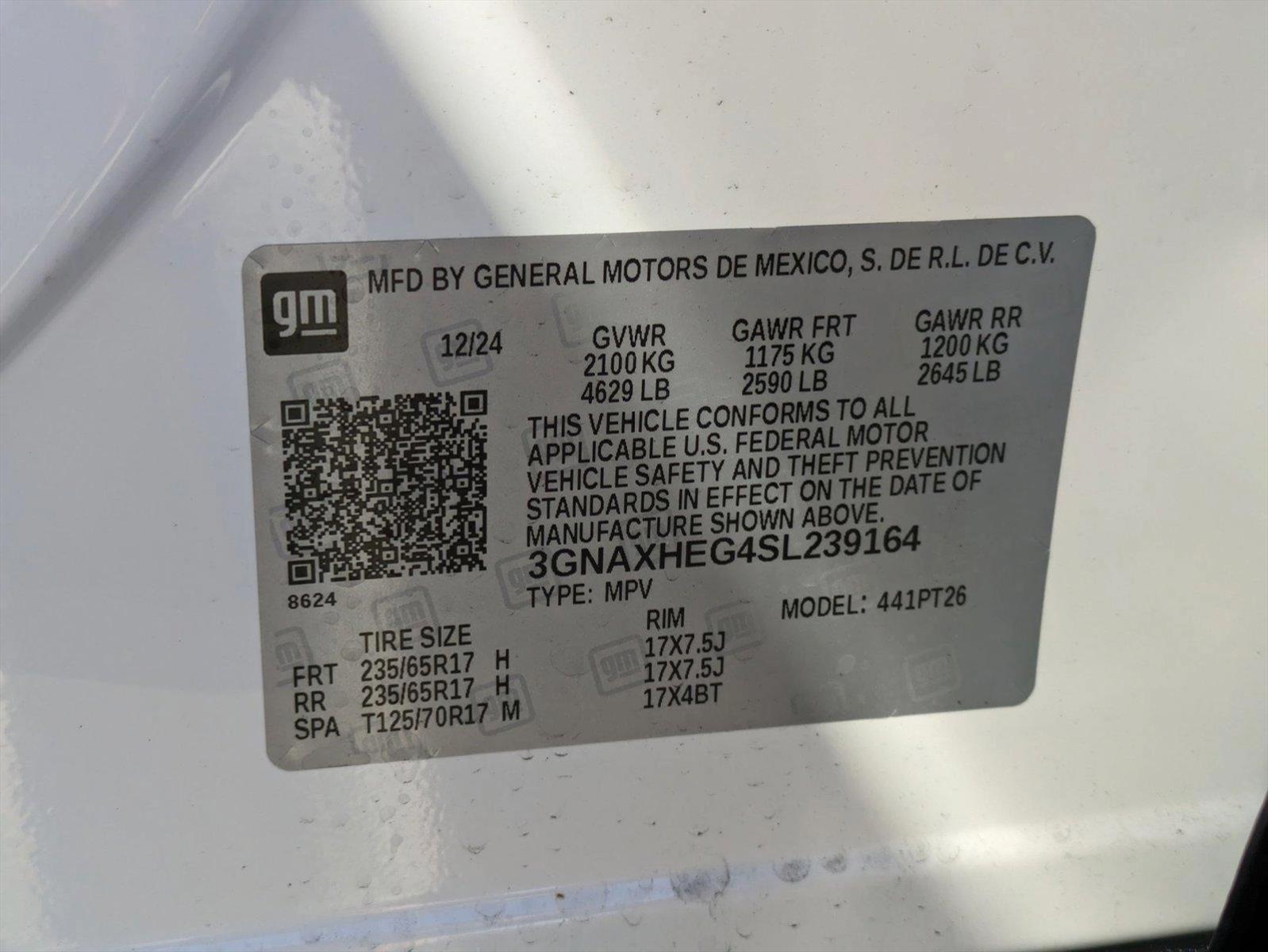 2025 Chevrolet Equinox Vehicle Photo in ORLANDO, FL 32812-3021