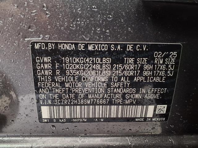2025 Honda HR-V Vehicle Photo in Oshkosh, WI 54904
