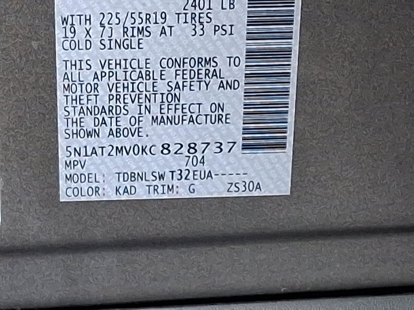 2019 Nissan Rogue Vehicle Photo in Easton, PA 18045