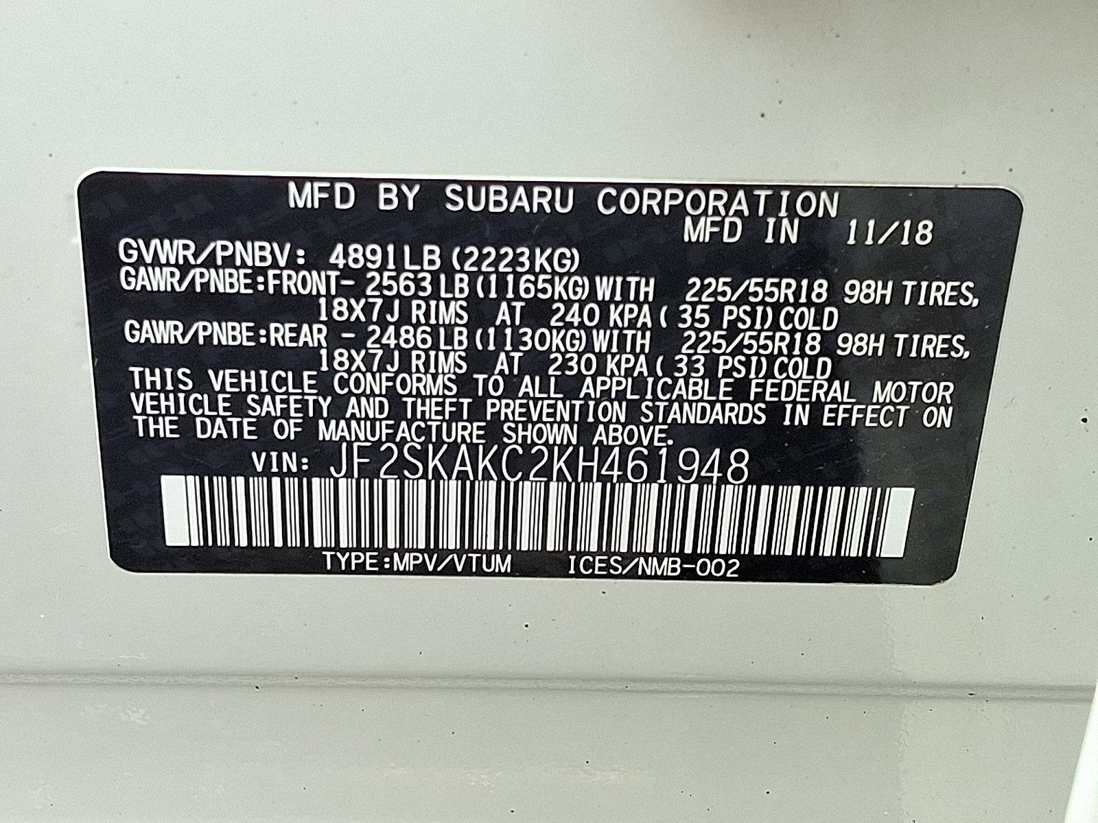 2019 Subaru Forester Vehicle Photo in Easton, PA 18045