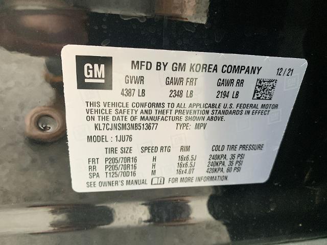 2022 Chevrolet Trax Vehicle Photo in MOON TOWNSHIP, PA 15108-2571