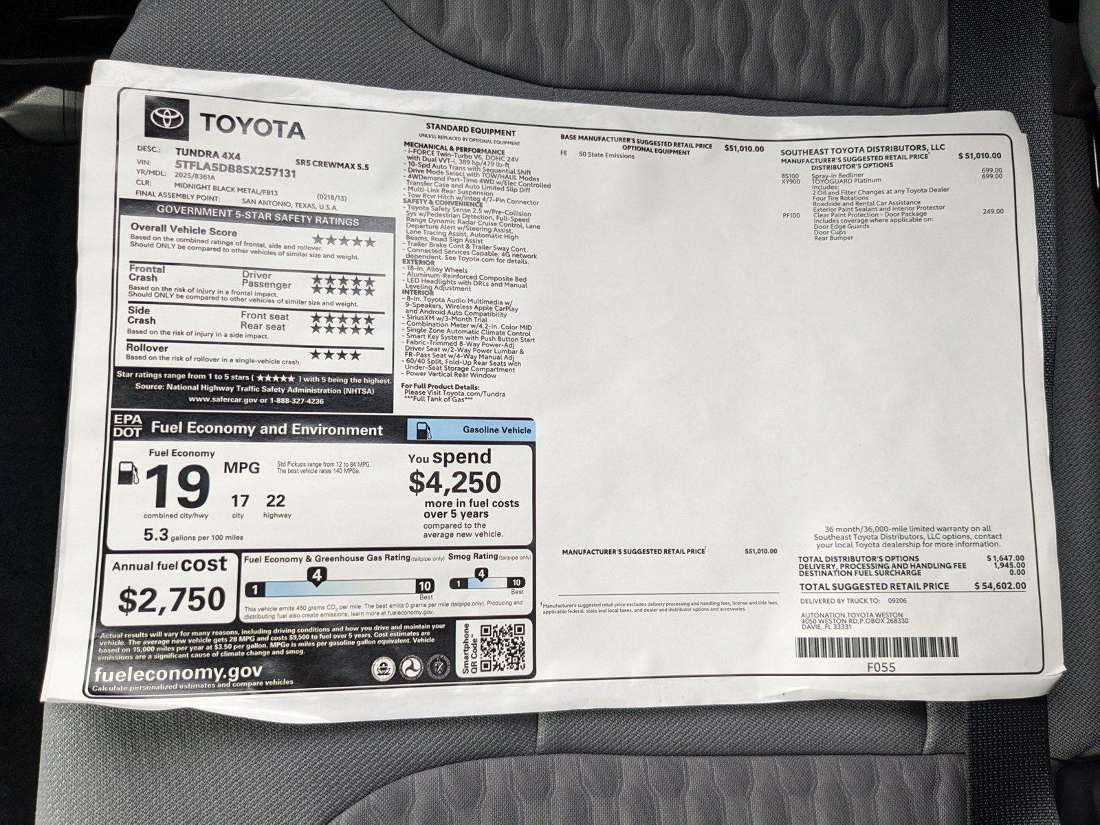 2025 Toyota Tundra 4WD Vehicle Photo in Davie, FL 33331