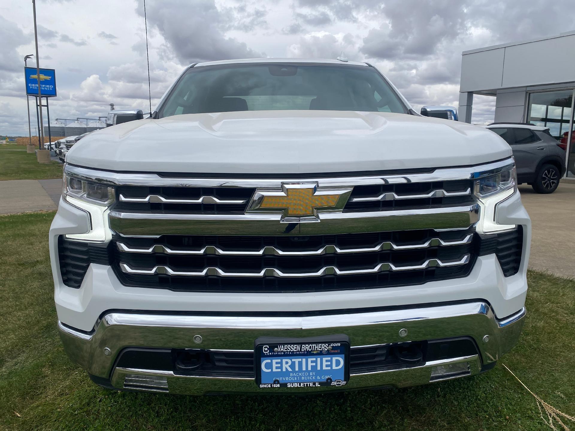 Certified 2022 Chevrolet Silverado 1500 LTZ with VIN 1GCUDGED4NZ604678 for sale in Sublette, IL