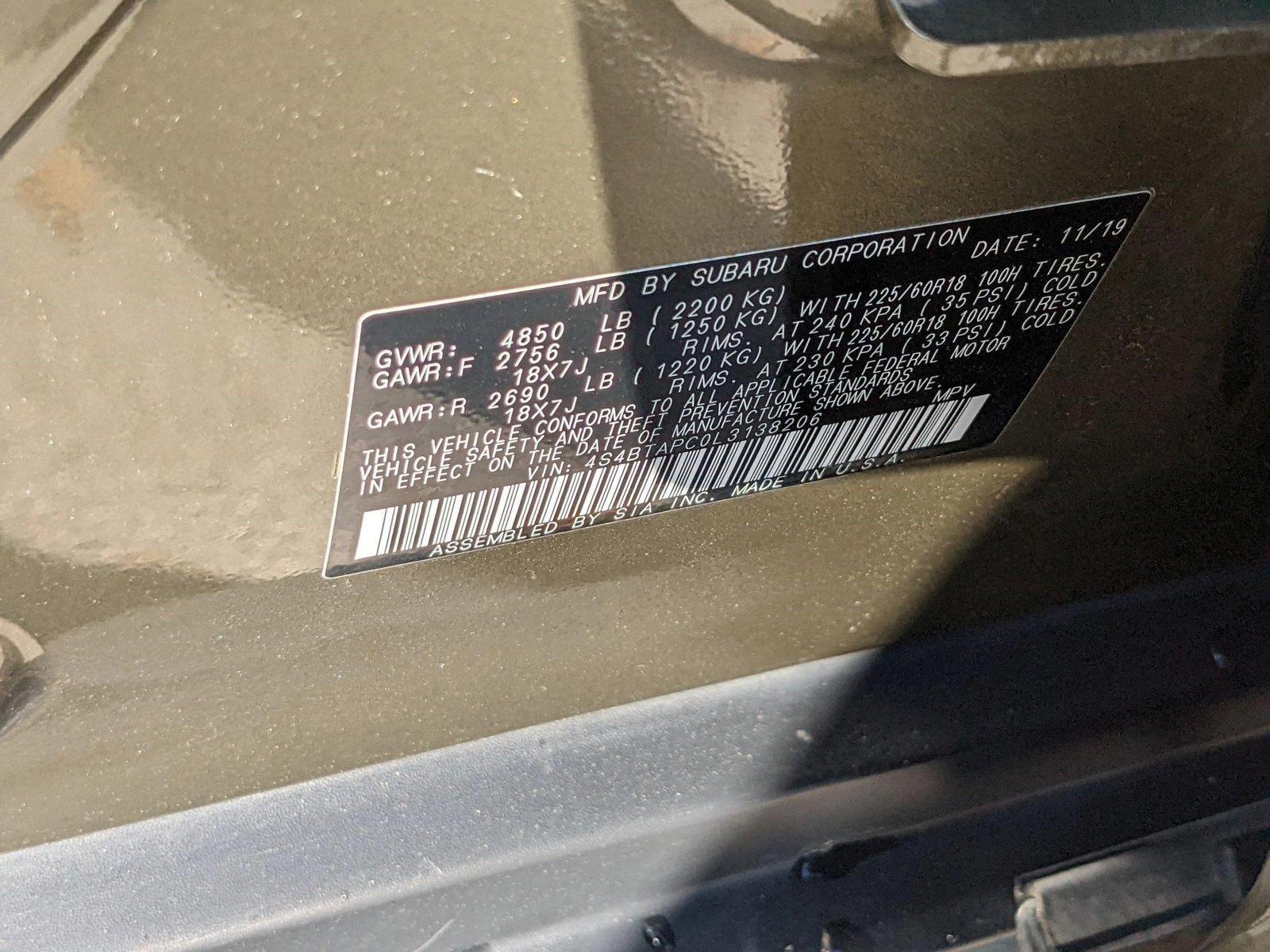 2020 Subaru Outback Vehicle Photo in Jacksonville, FL 32256