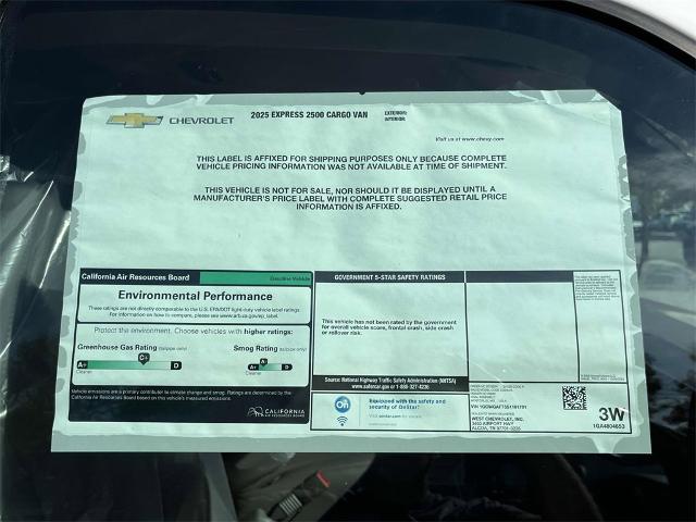 2025 Chevrolet Express Cargo 2500 Vehicle Photo in ALCOA, TN 37701-3235