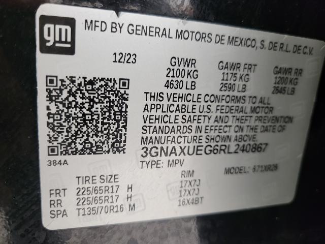 2024 Chevrolet Equinox Vehicle Photo in NEENAH, WI 54956-2243