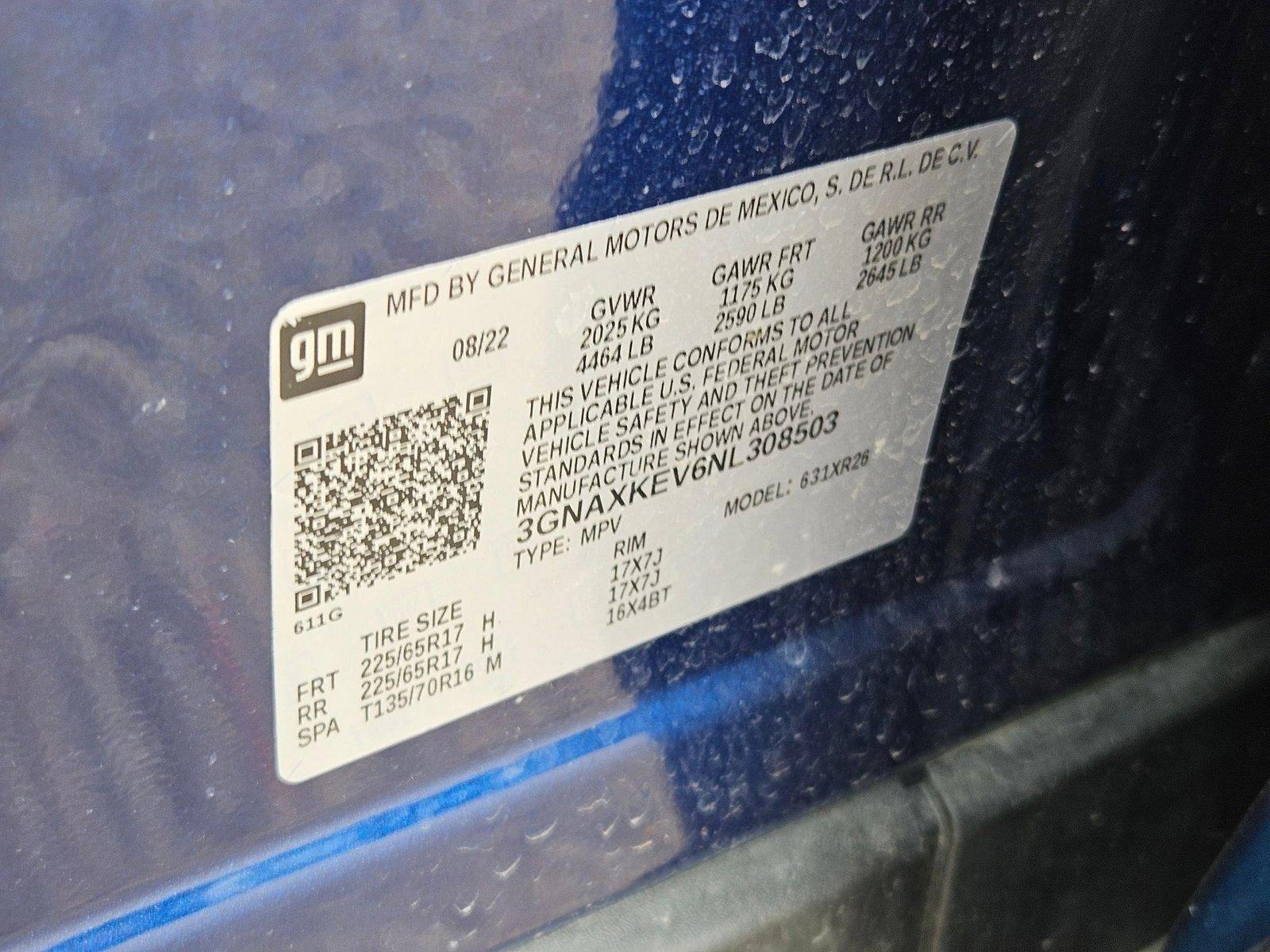 2022 Chevrolet Equinox Vehicle Photo in WACO, TX 76710-2592