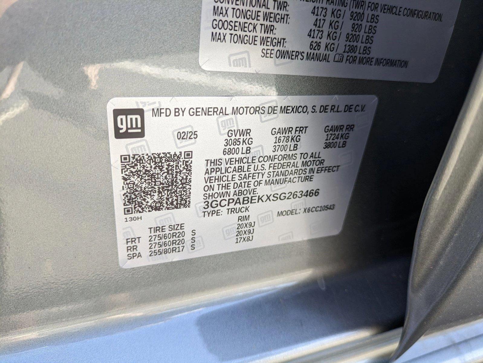 2025 Chevrolet Silverado 1500 Vehicle Photo in GILBERT, AZ 85297-0446