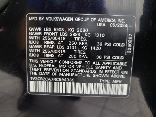 2024 Volkswagen Atlas Vehicle Photo in APPLETON, WI 54914-4656
