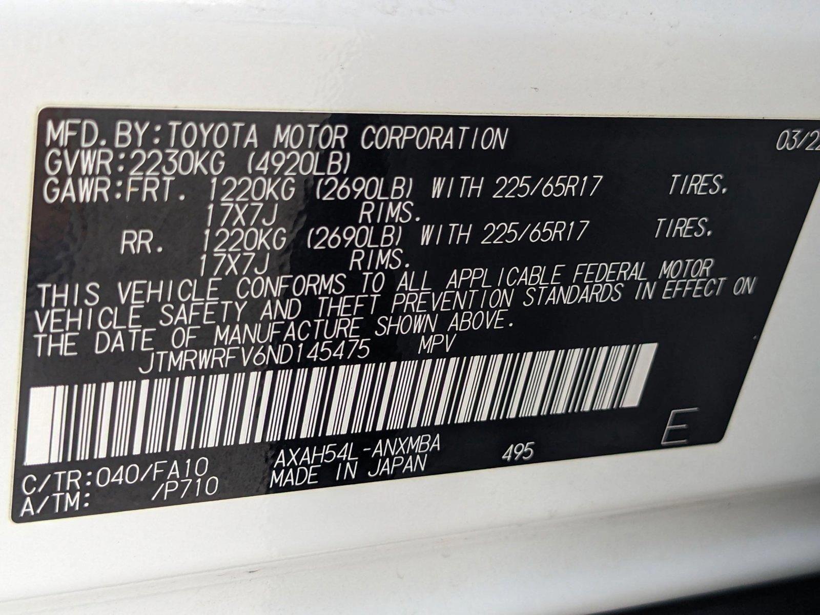 2022 Toyota RAV4 Vehicle Photo in MIAMI, FL 33172-3015