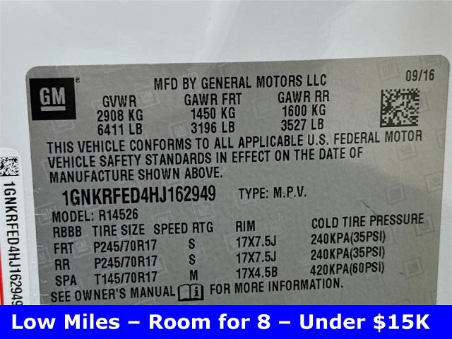 2017 Chevrolet Traverse Vehicle Photo in EVERETT, WA 98203-5662