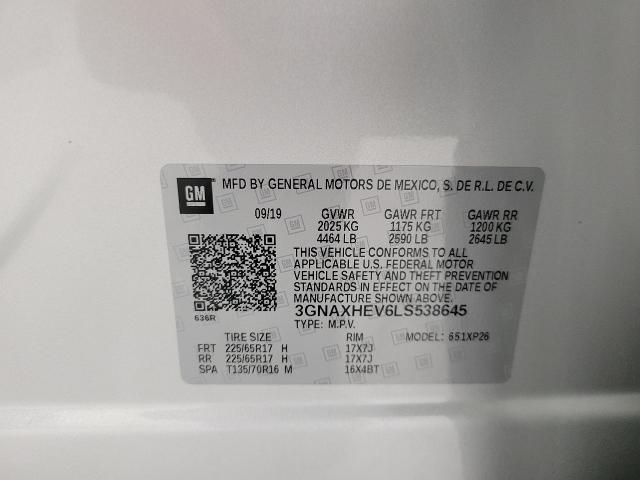 2020 Chevrolet Equinox Vehicle Photo in APPLETON, WI 54914-4656