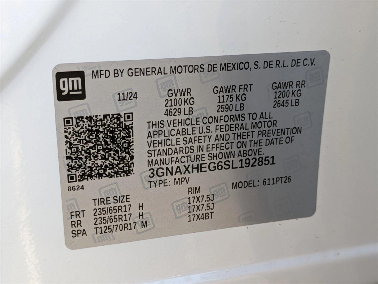 2025 Chevrolet Equinox Vehicle Photo in ORLANDO, FL 32812-3021