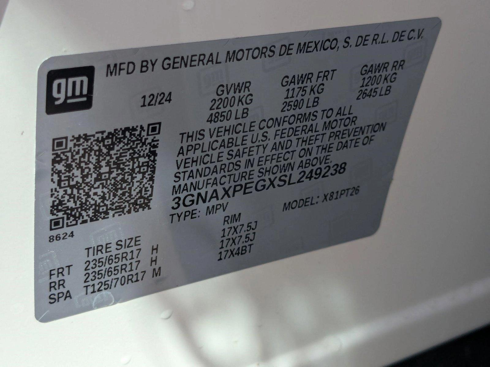 2025 Chevrolet Equinox Vehicle Photo in SPOKANE, WA 99212-2978