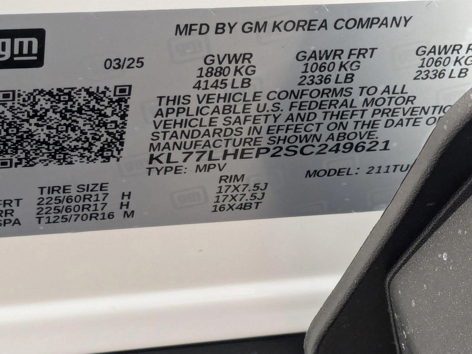 2025 Chevrolet Trax Vehicle Photo in MIAMI, FL 33134-2699