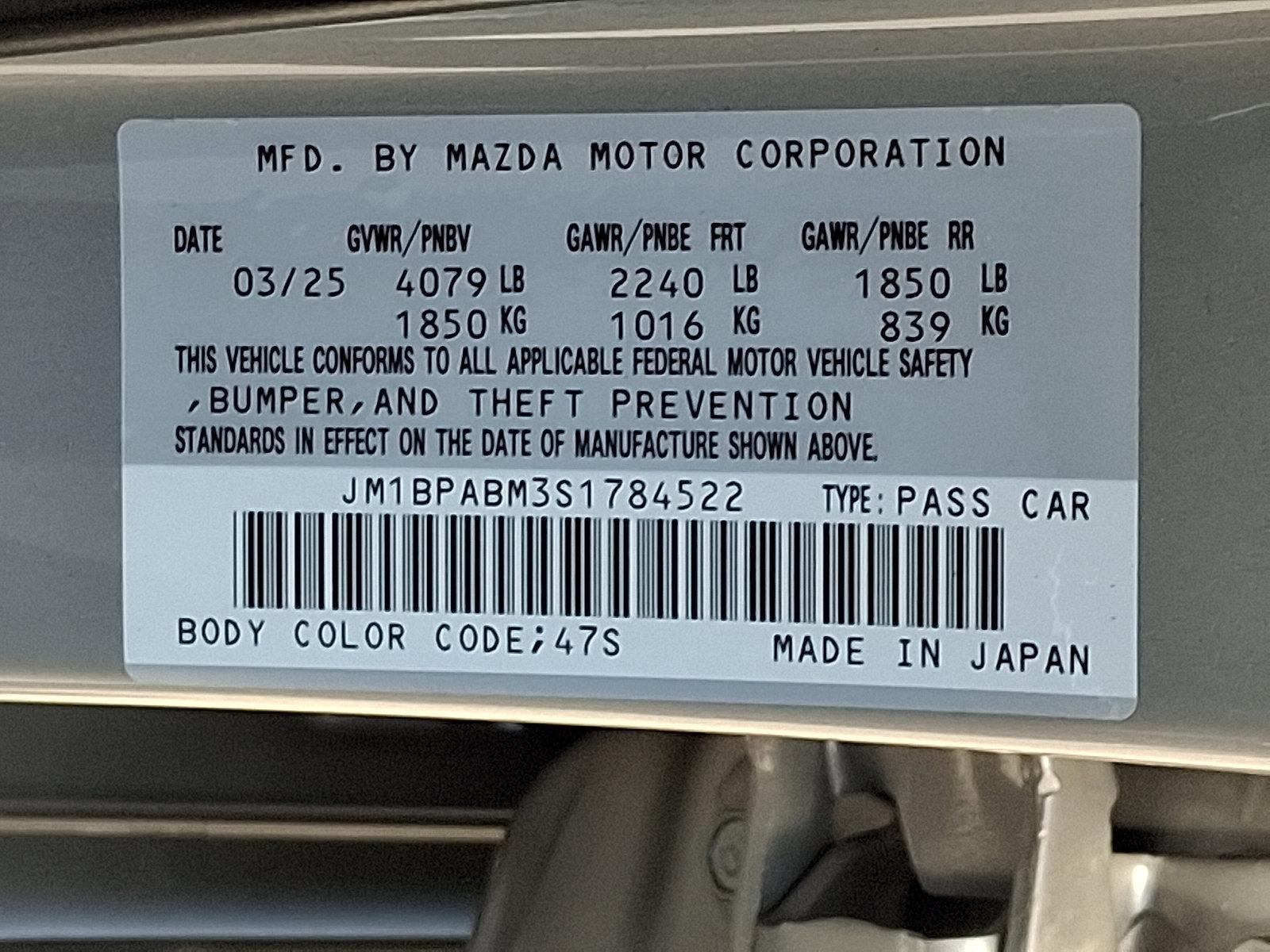 2025 Mazda3 Sedan Vehicle Photo in Trevose, PA 19053
