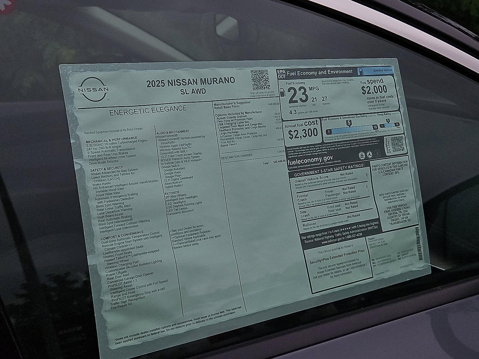 2025 Nissan Murano Vehicle Photo in Jenkintown, PA 19046