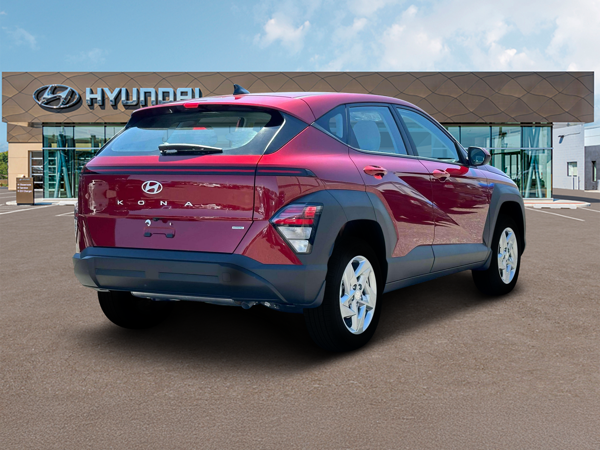 kona 2025 Hyundai KONA SE AWD Red Sport Utility. A Hyundai KONA