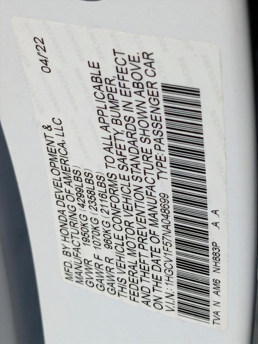 2022 Honda Accord Sedan Vehicle Photo in Miami, FL 33015