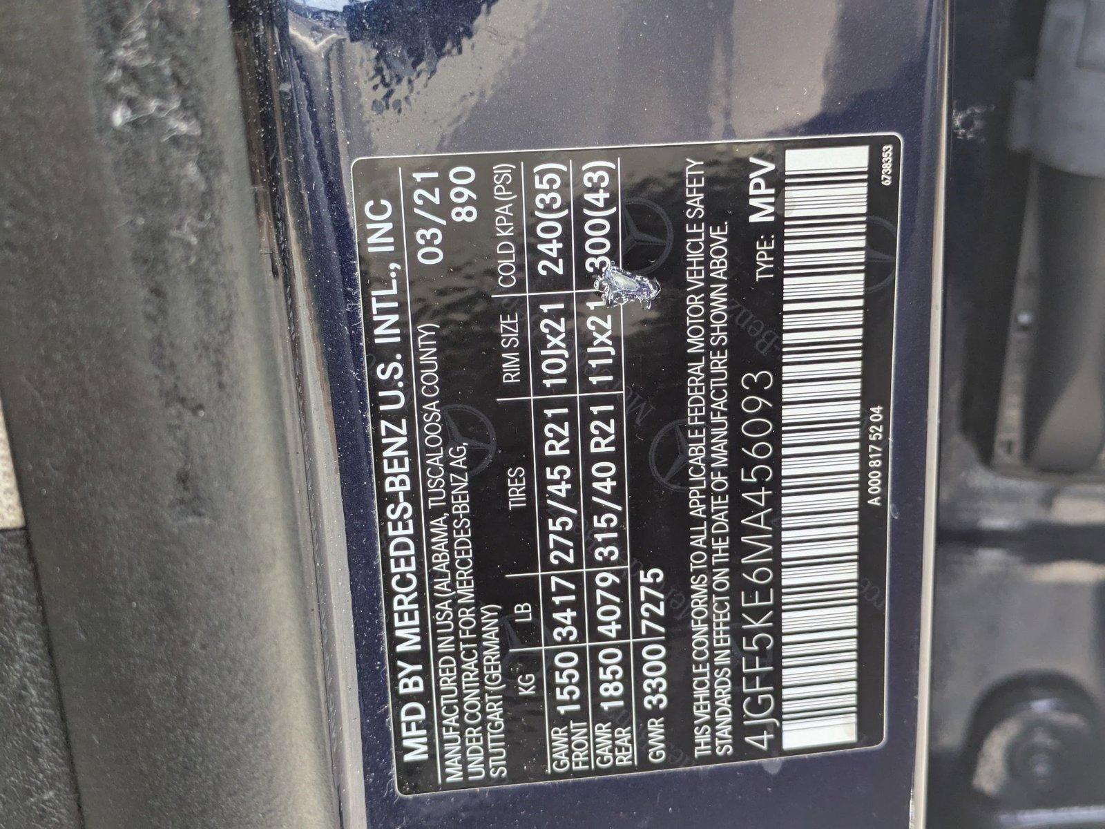 2021 Mercedes-Benz GLS Vehicle Photo in Sarasota, FL 34231