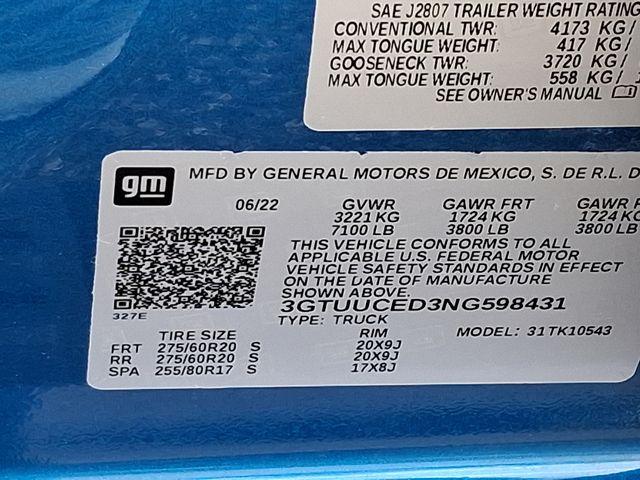 2022 GMC Sierra 1500 Vehicle Photo in DANBURY, CT 06810-5034
