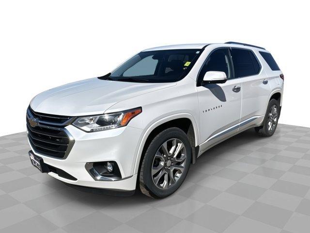 Used 2021 Chevrolet Traverse Premier with VIN 1GNEVKKW4MJ100985 for sale in Alexandria, Minnesota