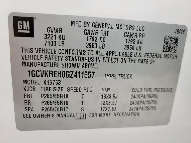 2016 Chevrolet Silverado 1500 Vehicle Photo in NEENAH, WI 54956-2243