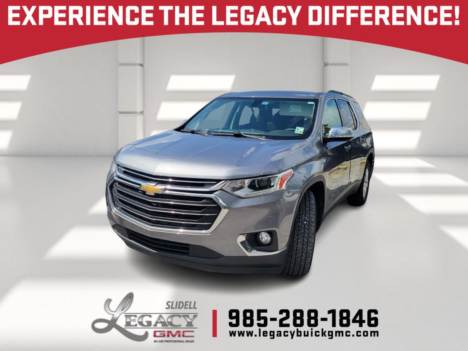 Gray (Satin Steel Metallic) 2019 Chevrolet Traverse LT Leather FWD SUV / Crossover Front-Wheel Drive 9-Speed Automatic