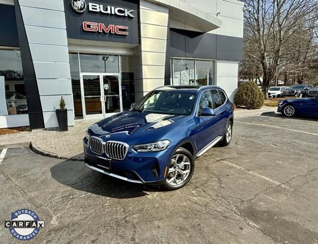 Used 2022 BMW X3 30i with VIN 5UX53DP02N9K99745 for sale in Mystic, CT