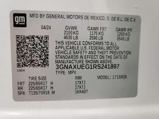 2024 Chevrolet Equinox Vehicle Photo in NEENAH, WI 54956-2243