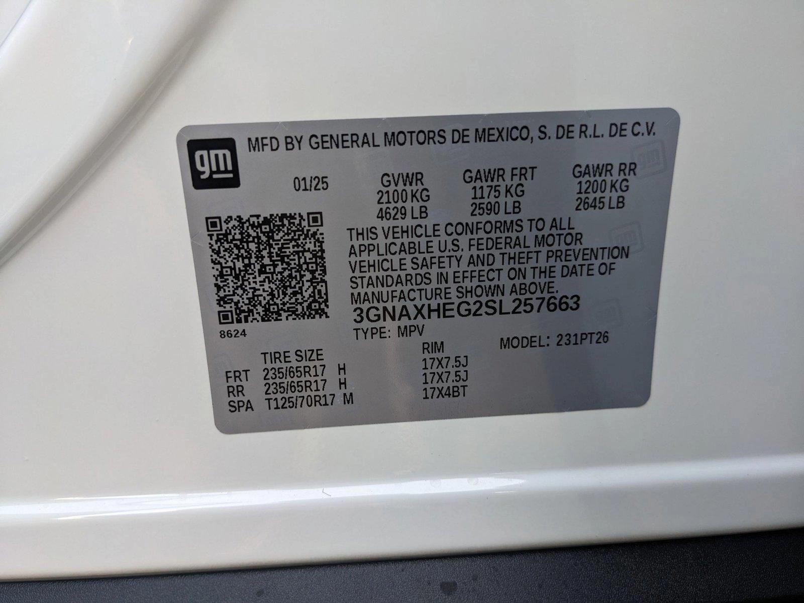 2025 Chevrolet Equinox Vehicle Photo in HOUSTON, TX 77034-5009