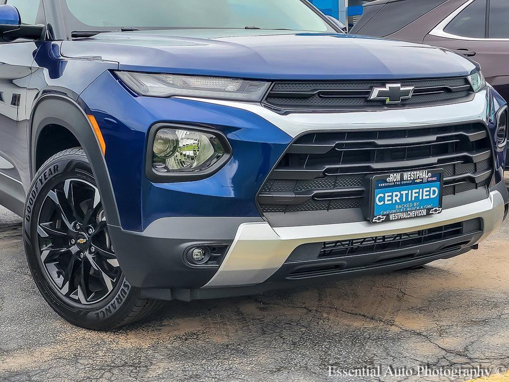 Certified 2022 Chevrolet Trailblazer LT with VIN KL79MRSL0NB087950 for sale in Oswego, IL