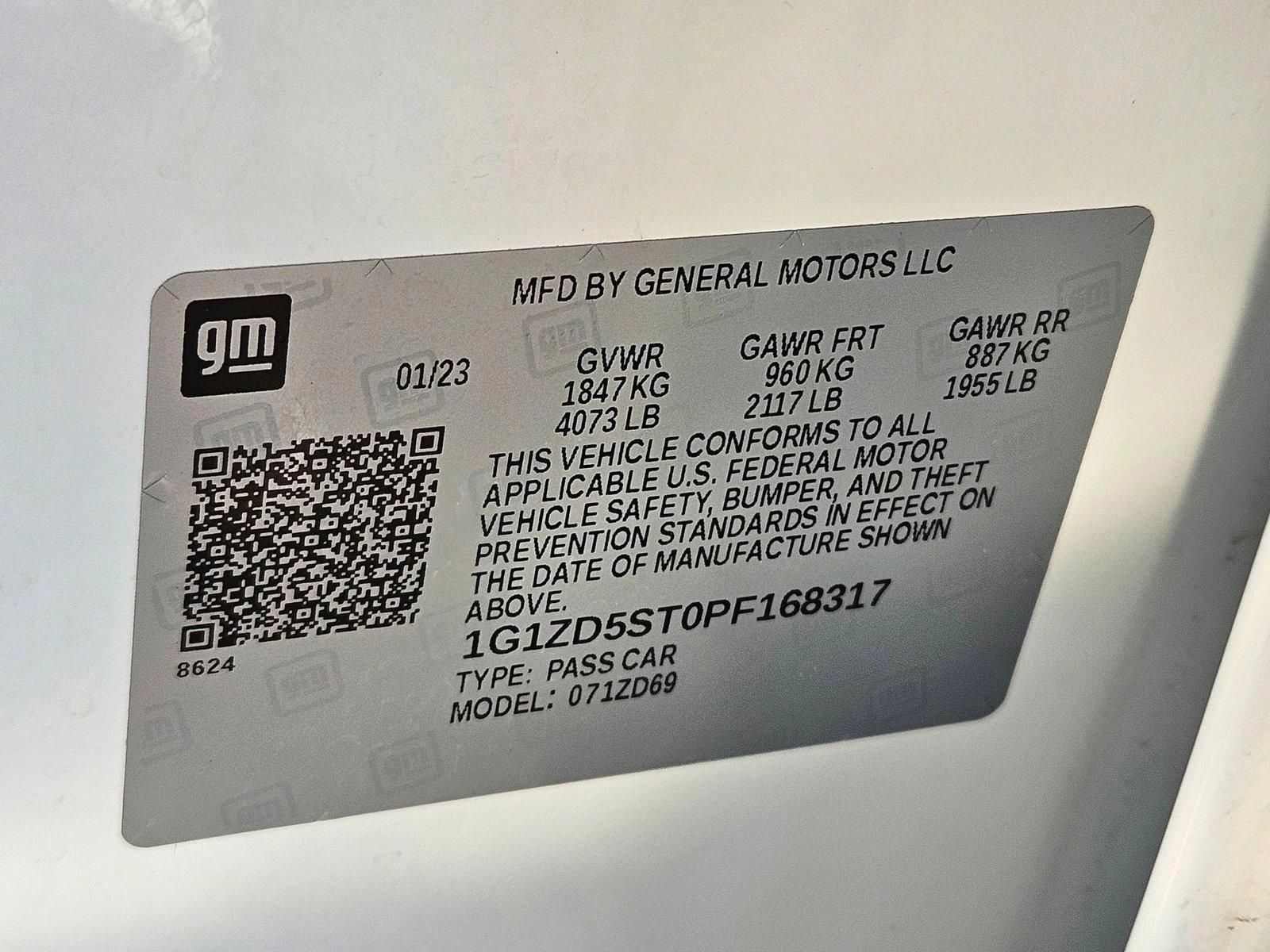 2023 Chevrolet Malibu Vehicle Photo in HENDERSON, NV 89014-6702