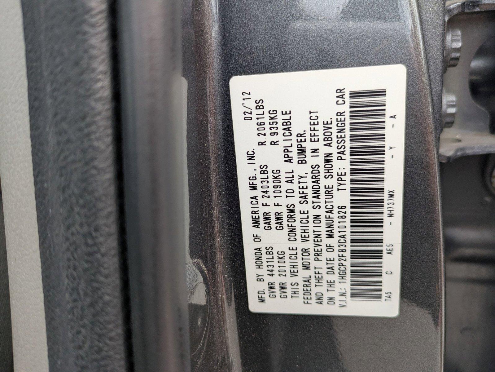2012 Honda Accord Sedan Vehicle Photo in Corpus Christi, TX 78415