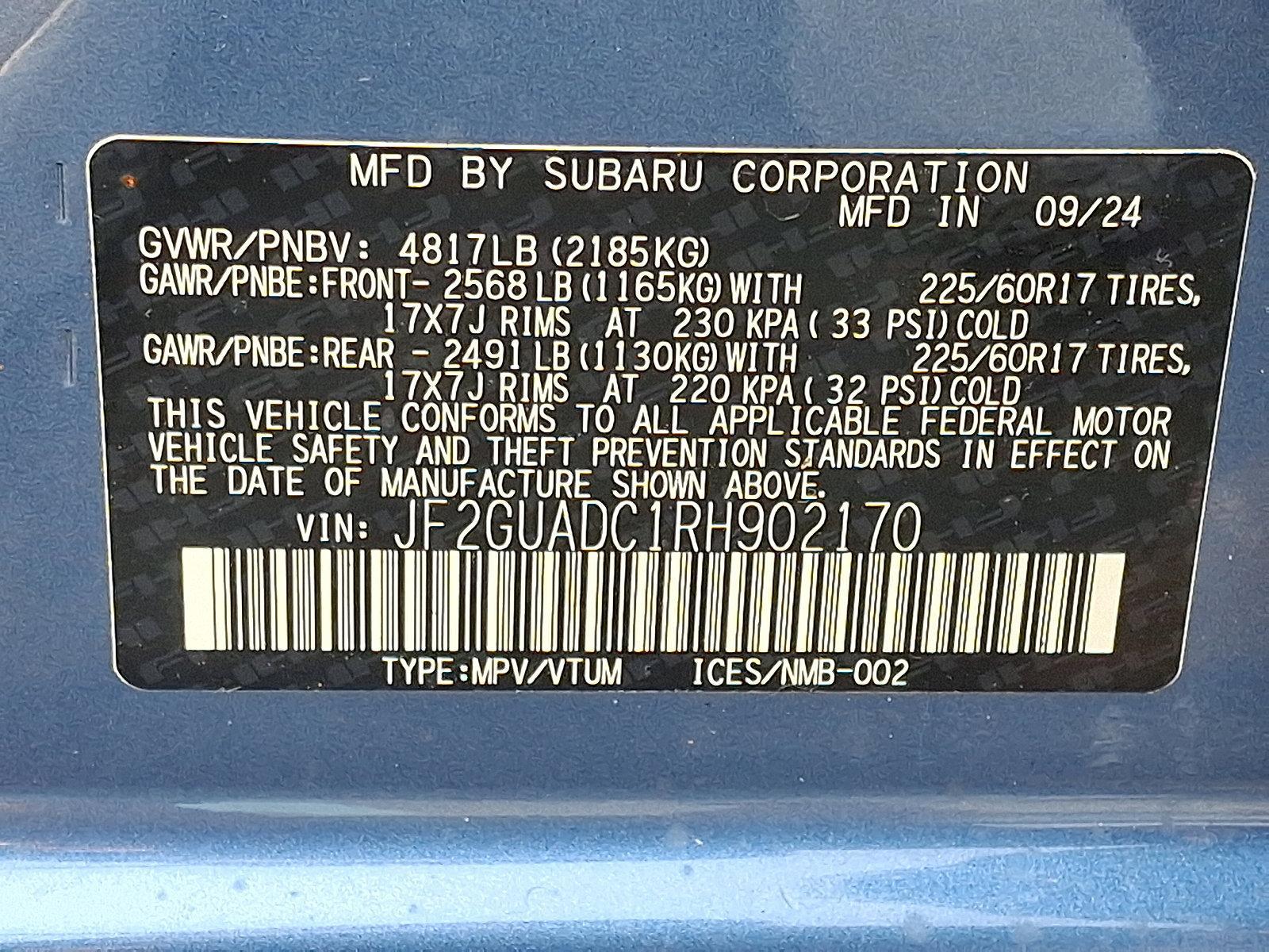 2024 Subaru Crosstrek Vehicle Photo in Easton, PA 18045