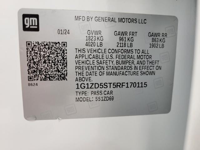2024 Chevrolet Malibu Vehicle Photo in OSHKOSH, WI 54904-7811