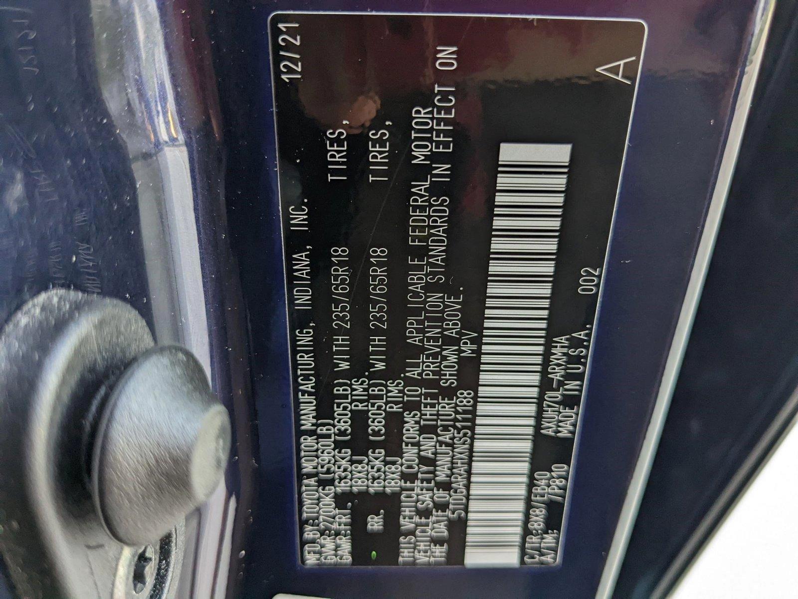 2022 Toyota Highlander Vehicle Photo in Davie, FL 33331