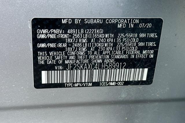 2020 Subaru Forester Vehicle Photo in SPOKANE, WA 99202-2191