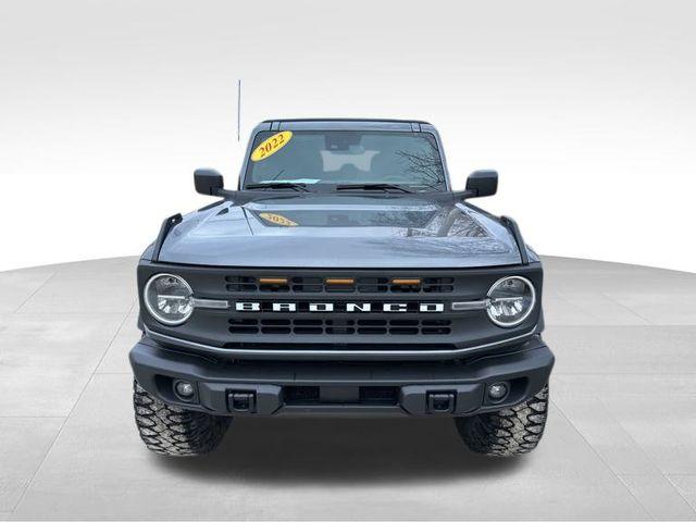 Used 2022 Ford Bronco 4-Door Black Diamond with VIN 1FMDE5BH9NLB89896 for sale in Medina, OH