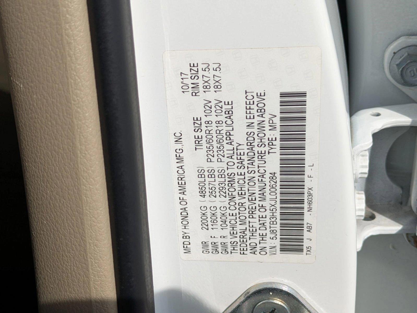 2018 Acura RDX Vehicle Photo in Jacksonville, FL 32244
