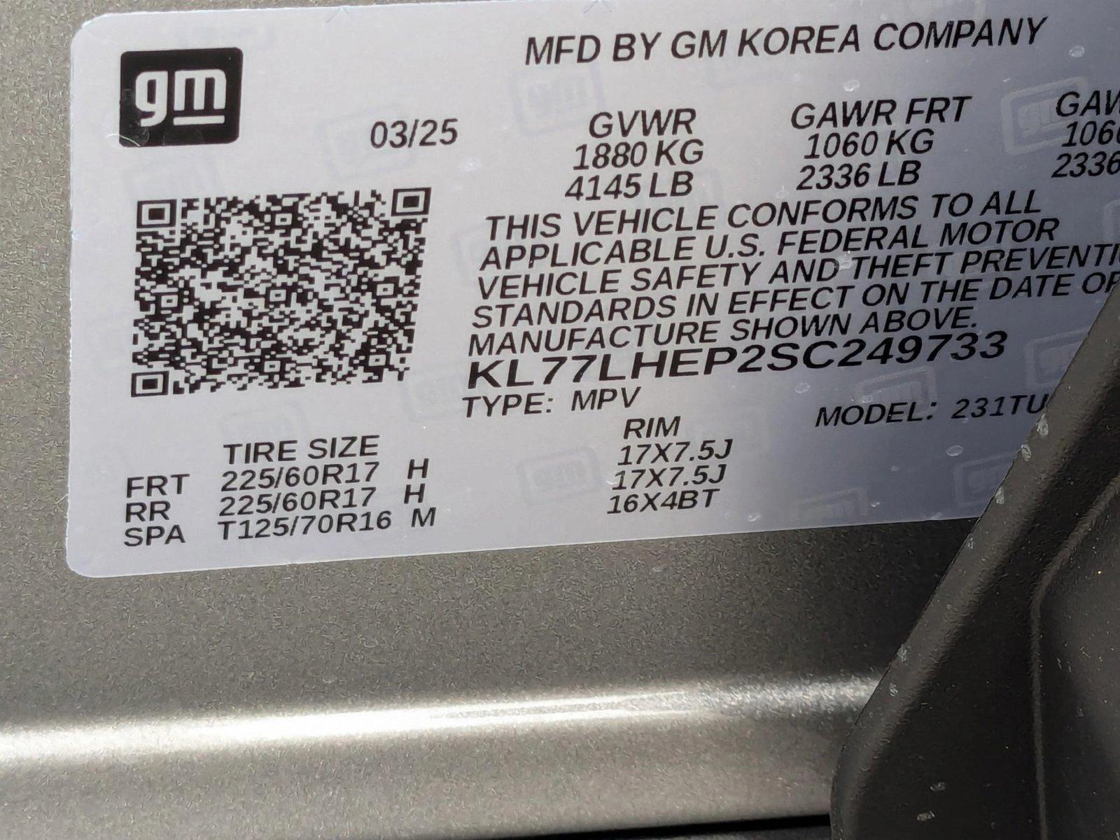 2025 Chevrolet Trax Vehicle Photo in MIAMI, FL 33134-2699