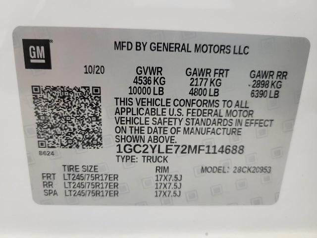 2021 Chevrolet Silverado 2500 HD Vehicle Photo in NEENAH, WI 54956-2243