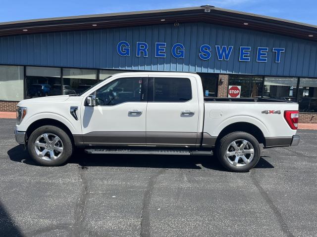 Used 2021 Ford F-150 Lariat with VIN 1FTFW1E82MFA07922 for sale in Kingsville, OH